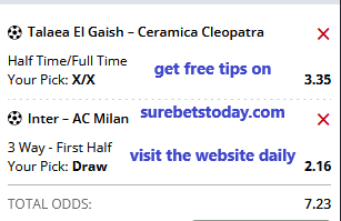 19th APRIL DRAW BET TIPS OF THE DAY